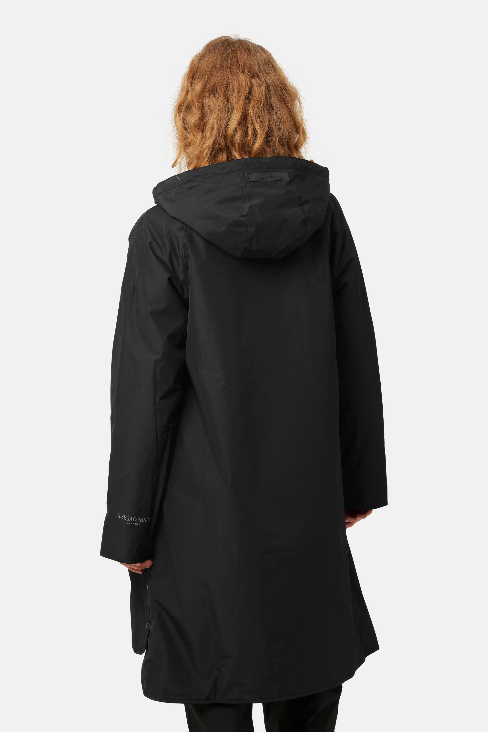 Ilse Jacobsen Hornbæk Rain Long Raincoat Winter coat 001 Black